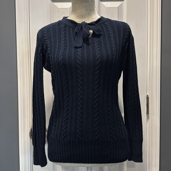 Collectif Sweaters - Collectif London Cable Knit Keyhole Sweater Size Large UK 14 U.S. 10 Retro